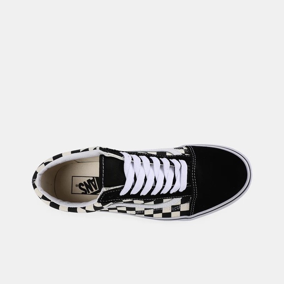 Vans Checkerboard Old Skool Sneakers - Black & White primary check VN0A38G1P0S - Picture 4 of 9